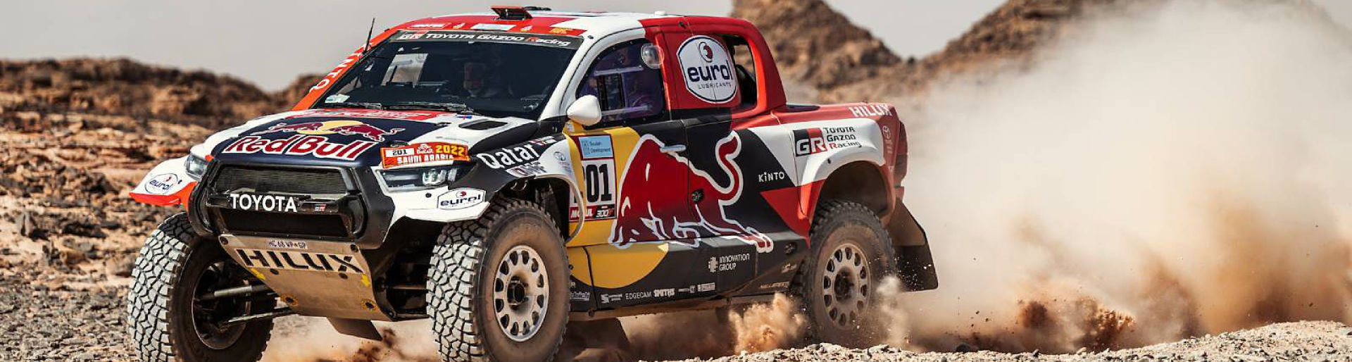 Изображение на странице НАССЕР АЛЬ-АТТИЯ ЗА РУЛЕМ TOYOTA HILUX СТАЛ ПОБЕДИТЕЛЕМ РАЛЛИ-РЕЙДА «ДАКАР-2022» Тойота Центр Омск